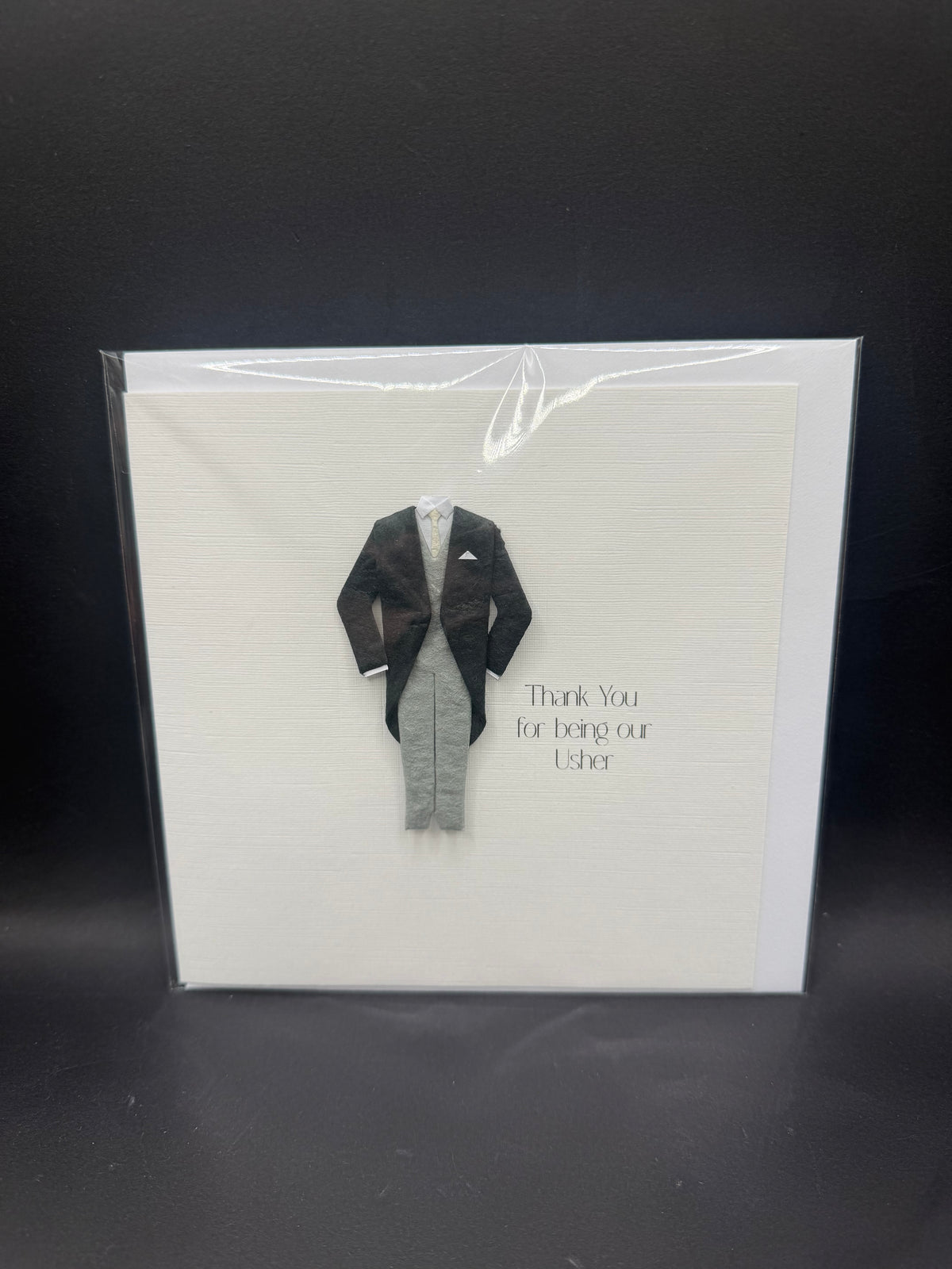 Thank You For Being Our Usher Handmade Card