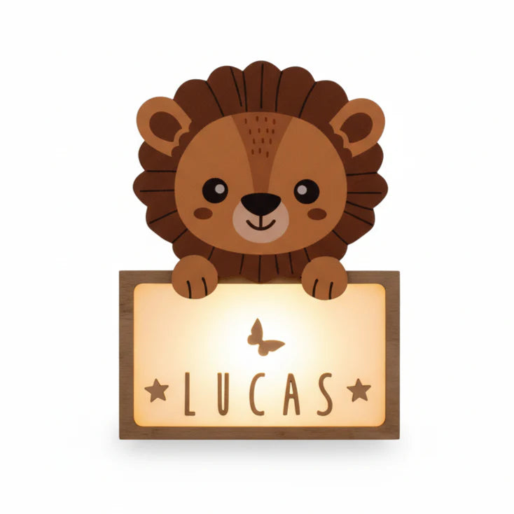 Personalised Lion Lamp
