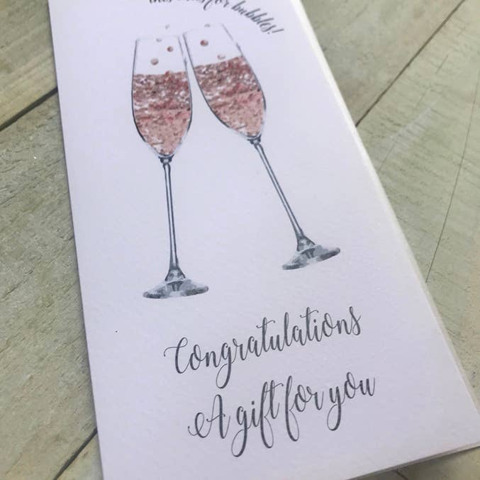 Money Wallet - Congratulations Flutes