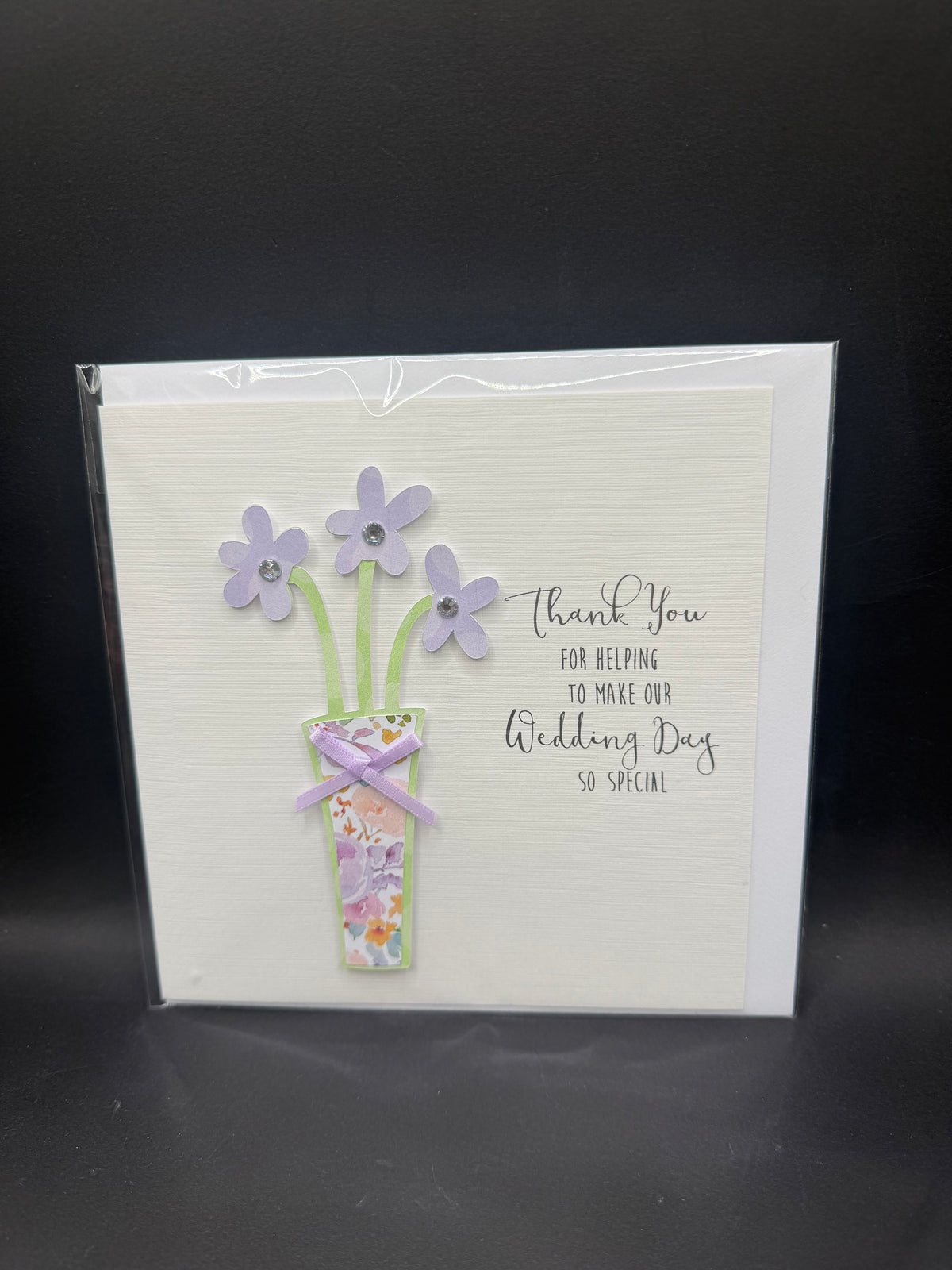 Thank You For Making Our Wedding Day Special Handmade Card