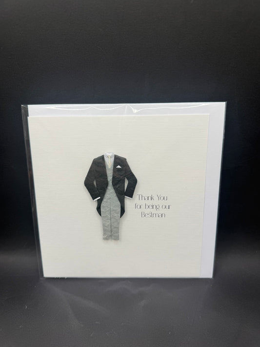 Thank You For Being Our Best Man Handmade Card