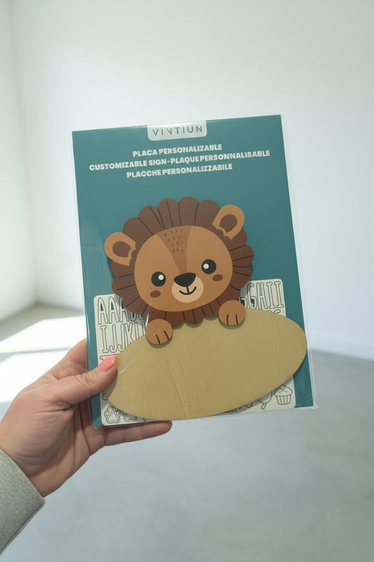 Personalised Lion Name Plaque
