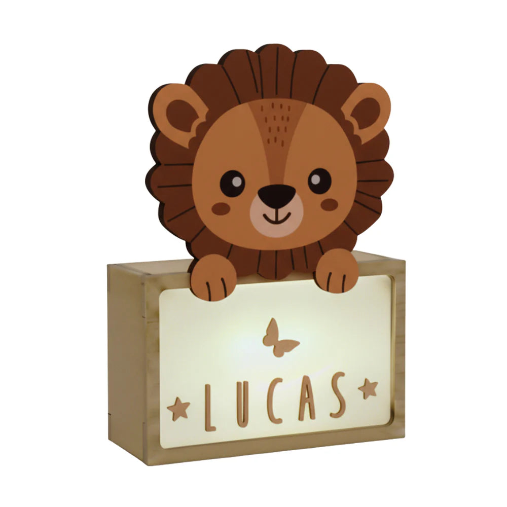 Personalised Lion Lamp