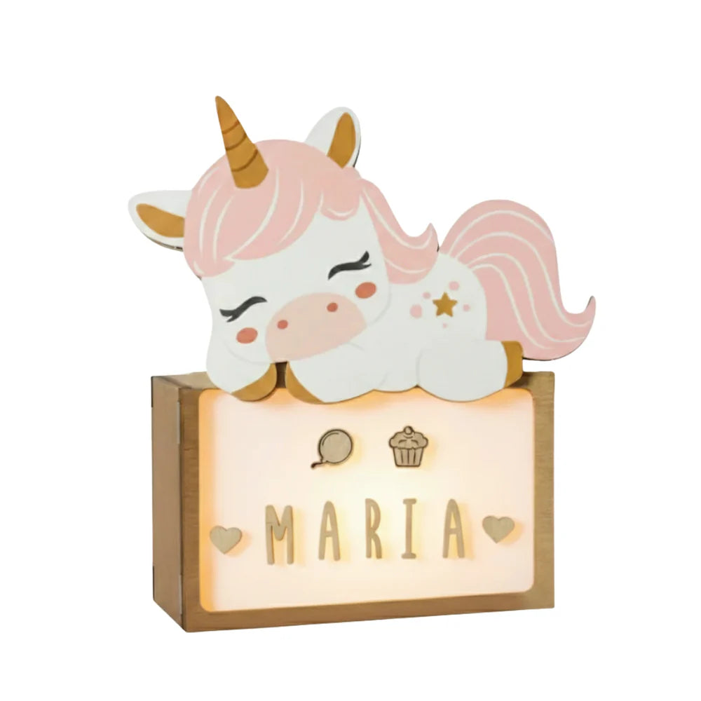 Personalised Unicorn Lamp