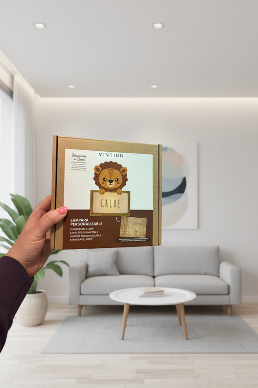 Personalised Lion Lamp