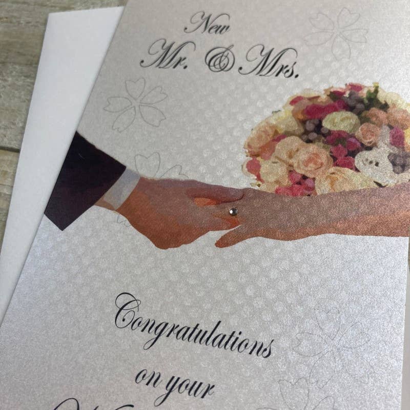 New Mr & Mrs Wedding Hands - Money Wallet