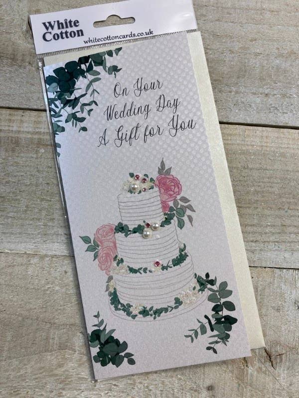 Wedding Cake and Greenery - Money Wallet