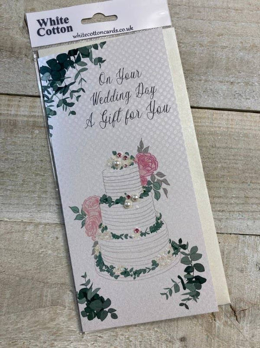 Wedding Cake and Greenery - Money Wallet